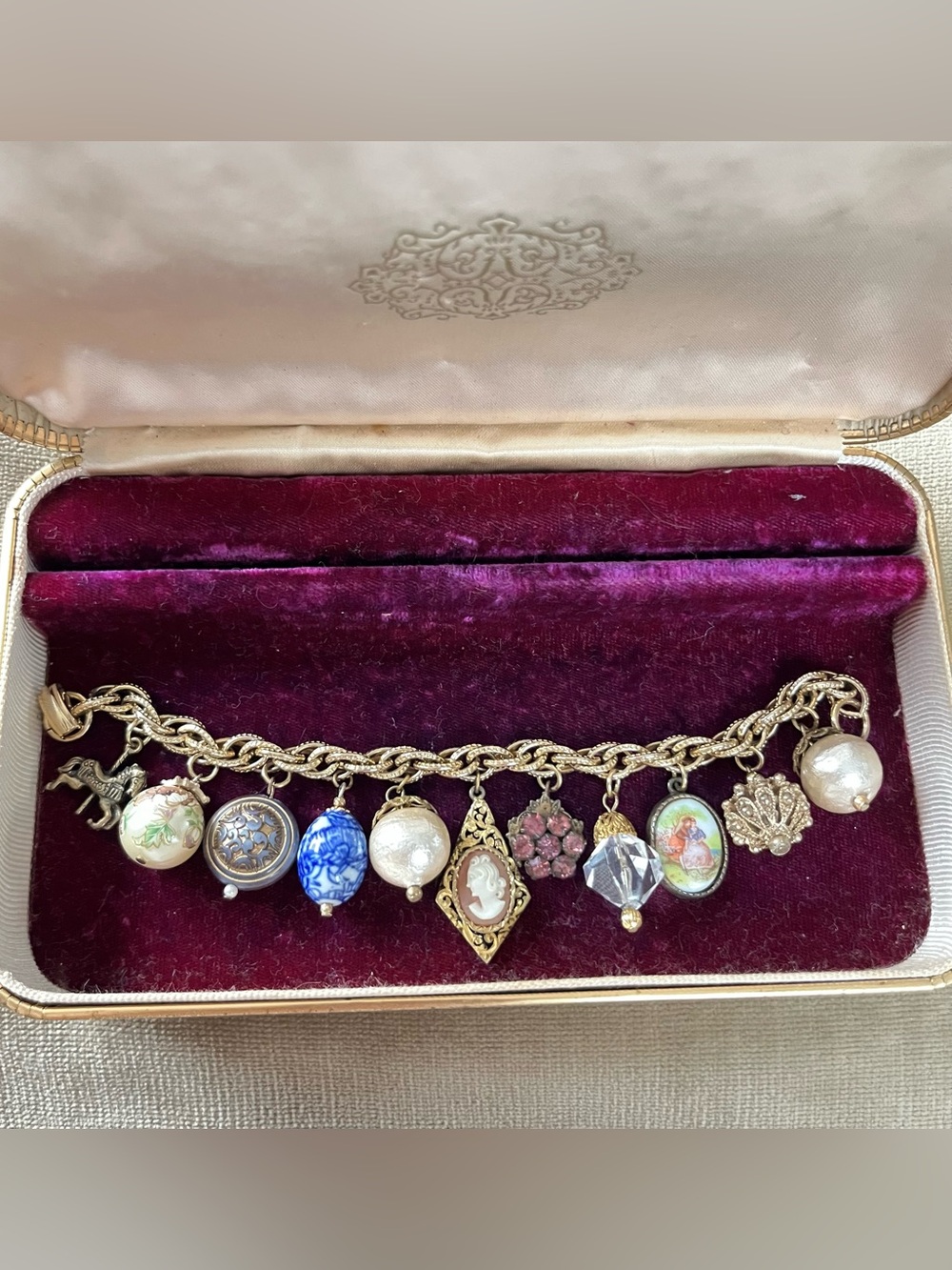 Vintage Victorian Charm Bracelet